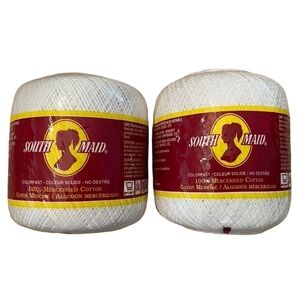 South Maid 100% Mercerized Cotton (2 pack) Size 10
